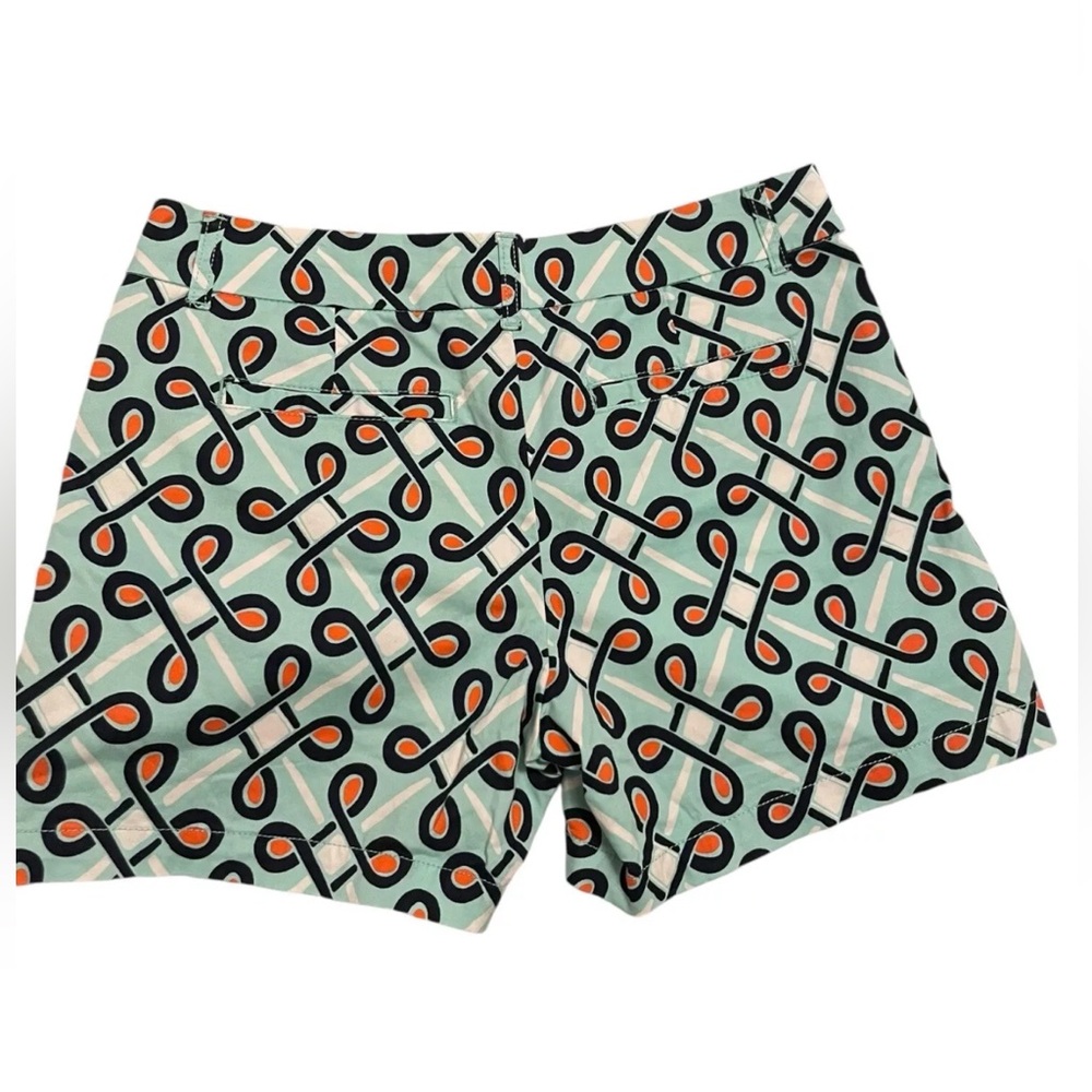 CROWN & IVY Womens Shorts Blue Chino Size 6 With Pockets Chic Y2K Bottoms *READ*